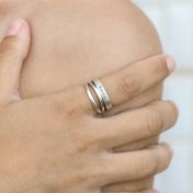 Wahre Liebe Ring mit Namen [Sterlingsilber]