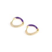 Orchid Crystal Earrings