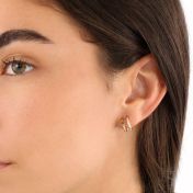 Emerald Allure Pavé Earrings [18K Gold Plated]