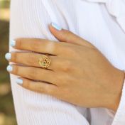 Bague Nid d’Oiseaux [Plaqué Or 18ct]