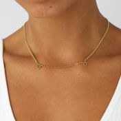 Helena Zodiac Milanese Chain Necklace [18K Gold Plated]