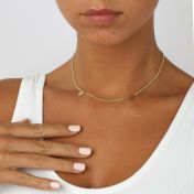 Helena Zodiac Milanese Chain Necklace [18K Gold Plated]