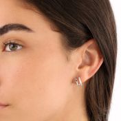 Emerald Allure Pavé Earrings [Sterling Silver]