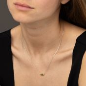 Genuine Emerald Necklace [Sterling Silver]