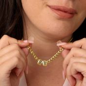 Emily Cuban Chain Name Necklace [18K Gold Plated]
