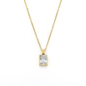 Emily White Crystal Necklace