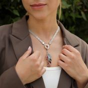 Charms Pioggia Incantata con Pietra di Nascita [Argento 925]