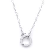 Collier Cercle Emma de Chaîne Cœur [Argent 925] - avec Charms Noms