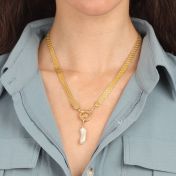 Emma Circle Necklace [18K Gold Plated] - with Charms