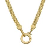 Emma Circle Name Necklace [18K Gold Vermeil] 