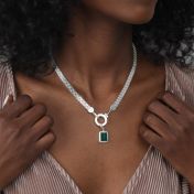 Emma Kreiskette [Sterlingsilber] - mit Charms