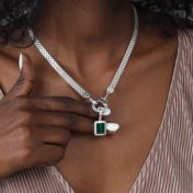 Emma Kreiskette [Sterlingsilber] - mit Charms