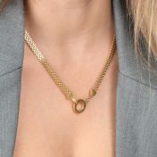 Emma Circle Necklace [18K Gold Vermeil] - with Zodiac Signs