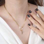 Emma Initiaal Bedel [18K Goud Vermeil]