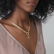 Emma Initiaal Bedel [18K Goud Vermeil]