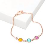 Bracelet de Cheville Charmes Enchantés [Plaqué Or Rose 18ct]