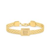 Enchanted Names Milanese Chain Bracelet [18K Gold Vermeil]