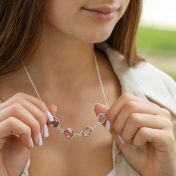 Collana Famiglia Incantata con Pietra di Nascita [Argento 925]