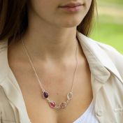 Collana Famiglia Incantata con Pietra di Nascita [Argento 925]