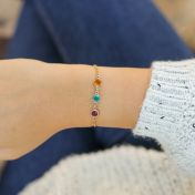 Enchanted Charms Birthstone Bracelet [Gold Plated]