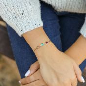 Enchanted Charms Birthstone Bracelet [Gold Plated]