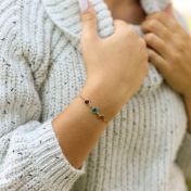 Enchanted Charms Birthstone Bracelet [Gold Plated]