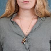 Enchanted Rain Initials Necklace [Gold Plated]