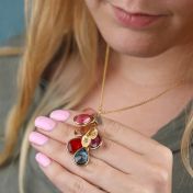 Enchanted Rain Initials Necklace [Gold Plated]