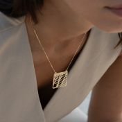 Enchanted Map Statement Necklace [18K Gold Plated]