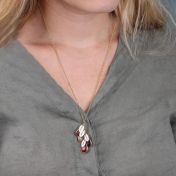 Collier Pluie Enchantée Avec Nom [Plaqué Or 18ct]