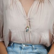 Enchanted Rain Name Necklace [Rose Gold Plated]