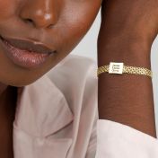 Enchanted Names Milanese Chain Bracelet [18K Gold Vermeil]