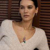 Enchanted Rain Birthstone Necklace [Sterling Silver]