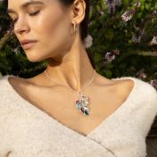 Enchanted Rain Birthstone Necklace [Sterling Silver]