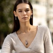 Enchanted Rain Birthstone Necklace [Sterling Silver]