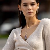 Enchanted Rain Birthstone Necklace [Sterling Silver]