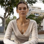 Enchanted Rain Birthstone Necklace [Sterling Silver]