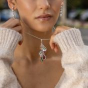 Enchanted Rain Birthstone Necklace [Sterling Silver]