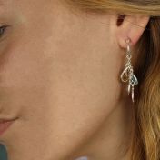 Orecchini Pioggia Incantata a Forma di Cerchio [Argento 925]