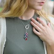 Verzauberte Lariat-Halskette [Sterlingsilber]