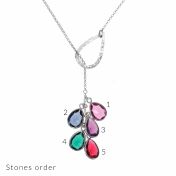 Verzauberte Lariat-Halskette [Sterlingsilber]