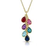 Enchanted Rain Birthstone Necklace [18K Gold Plated]