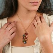 Collier Pluie Enchantée avec Pierres de Naissance [Vermeil 18ct]
