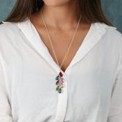 Collier Pluie Enchantée avec Pierres de Naissance [Argent 925]