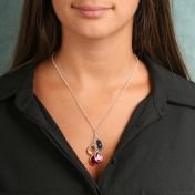 Collier Pluie Enchantée avec Pierres de Naissance [Argent 925]