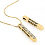 Talisa Bar Crystal Necklace [18K Gold Vermeil]