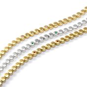 Mia Tennisarmband mit Initialen und Edelsteinen [750er vergoldet]