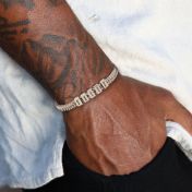 Engraved Braided Chain Bracelet For Men