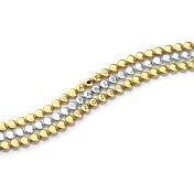 Mia Tennis Engraved Bracelet with Diamonds [18K Gold Plated]