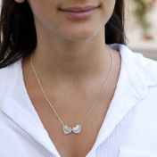 Family Hearts Name Necklace [18K Gold Plated]